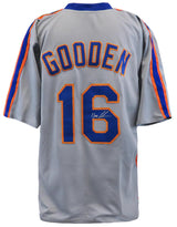 Dwight Gooden Signed Gray Custom Baseball Jersey