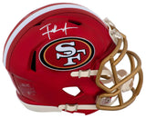 Frank Gore Signed San Francisco 49ers FLASH Riddell Mini Helmet