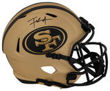 Frank Gore Signed San Francisco 49ers RAVE Riddell Full Size Speed Replica Helmet