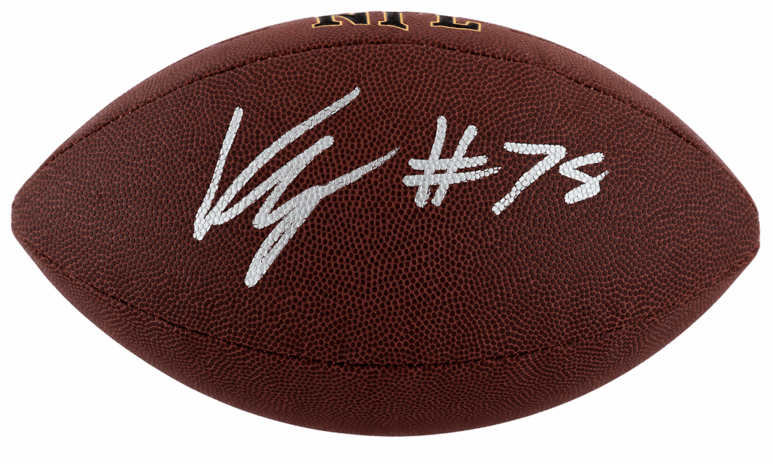 Kenneth Grant Signed Wilson Super Grip Full Size NFL Football