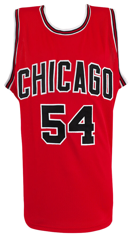 Horace Grant Signed Red Custom Basketball Jersey w/3 Peat 91-93