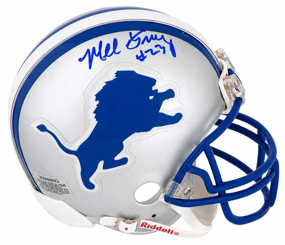 Mel Gray Signed Detroit Lions Throwback Riddell (VSR4) Mini Helmet