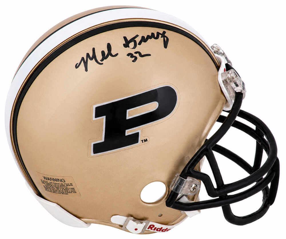 Mel Gray Signed Purdue Boilermakers Riddell (VSR4) Mini Helmet