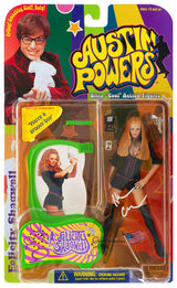 Heather Graham Signed Austin Powers Felicity Shagwell McFarlane Toys 1999 Action Figure (Orange Bubble)
