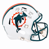 Kenneth Grant Signed Miami Dolphins (1997-2012 Style) Riddell Full Size Speed Replica Helmet w/2025 #1 Pick