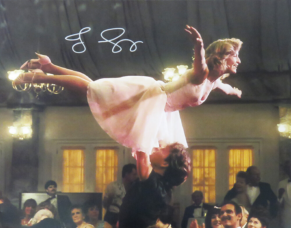 Jennifer Grey Signed Dirty Dancing Lifting Baby 16x20 Photo