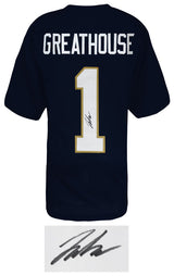 Jaden Greathouse Signed Navy Custom College Football Jersey