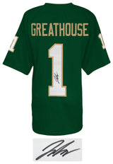 Jaden Greathouse Signed Green Custom College Football Jersey