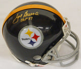Joe Greene Signed Steelers Throwback Riddell Mini Helmet w/HOF'87