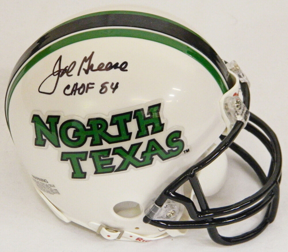 Joe Greene Signed North Texas Mean Green Riddell Mini Helmet w/CHOF'84