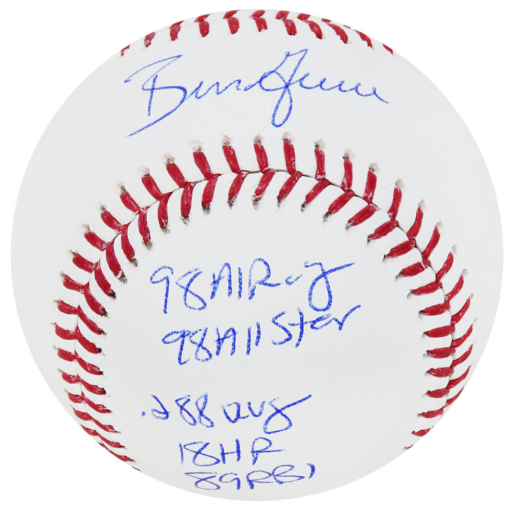 Ben Grieve Signed Rawlings MLB Baseball w/98 AL ROY, 98 All Star, .288 Avg, 18 HRs, 89 RBIs