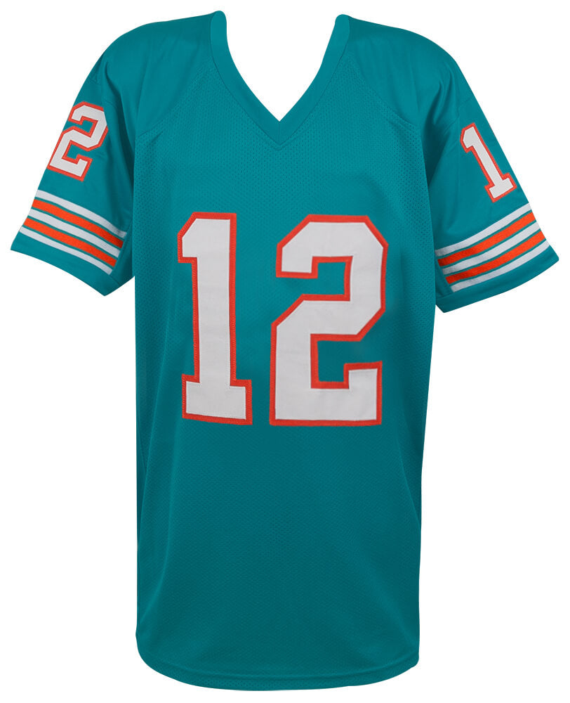 Bob Griese Signed Teal Custom Football Jersey