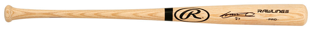 Vladimir Guerrero Jr Signed Rawlings Blonde Baseball Bat - (Beckett)