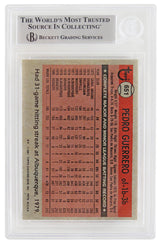 Pedro Guerrero Signed Los Angeles Dodgers 1981 Topps Baseball Card #651 (Beckett Encapsulated)