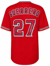 Vladimir Guerrero Sr. Signed Red Custom Baseball Jersey