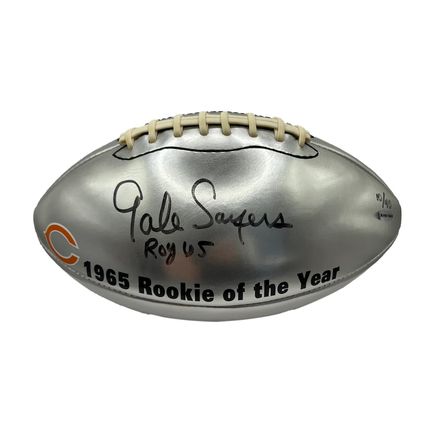 Signed Gayle Sayers Rookie Of The Year Signed Football Chicago Bears NFL