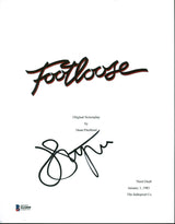 John Lithgow Footloose Authentic Signed Movie Script Cover BAS #H44808