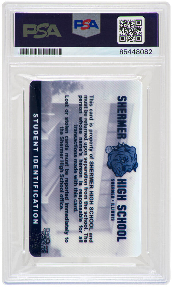 Anthony Michael Hall Signed The Breakfast Club Brian Johnson Shermer High School ID Card - (PSA Encapsulated)