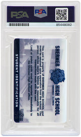 Anthony Michael Hall Signed The Breakfast Club Brian Johnson Shermer High School ID Card - (PSA Encapsulated)