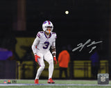 Damar Hamlin Signed Buffalo Bills White Jersey Action 8x10 Photo