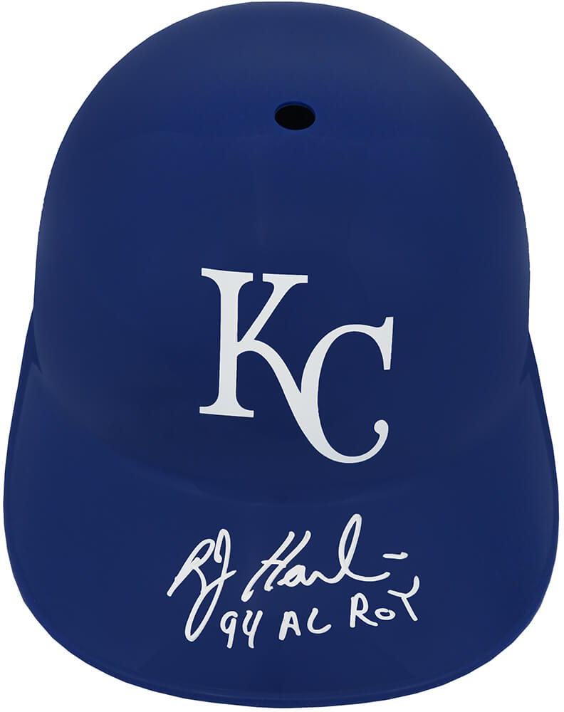 Bob Hamelin Signed Kansas City Royals Replica Souvenir Batting Helmet w/94 AL ROY