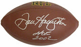 Dan Hampton Signed Wilson NFL Full Size Super Grip Football w/HOF 2002