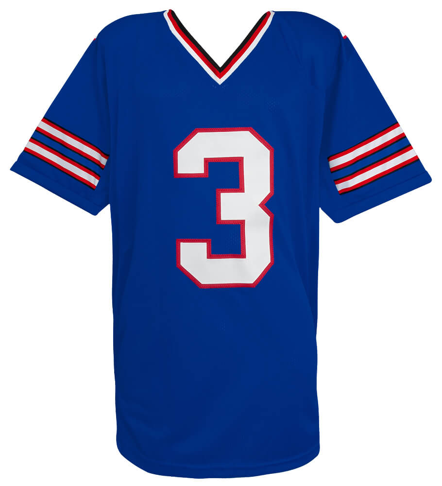 Damar Hamlin Signed Blue Custom Football Jersey