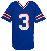 Damar Hamlin Signed Blue Custom Football Jersey