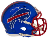 Damar Hamlin Signed Buffalo Bills FLASH Riddell Speed Mini Helmet