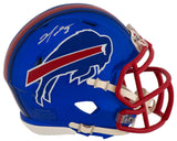Damar Hamlin Signed Buffalo Bills FLASH Riddell Speed Mini Helmet