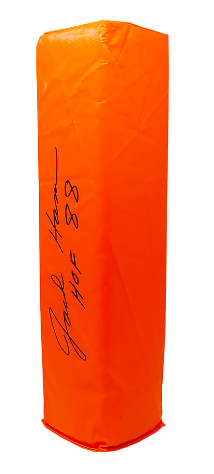 Jack Ham Signed Orange Endzone Pylon w/HOF'88