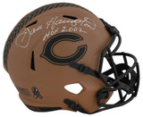 Dan Hampton Signed Chicago Bears SALUTE 2023 Riddell Full Size Speed Replica Helmet w/HOF 2002