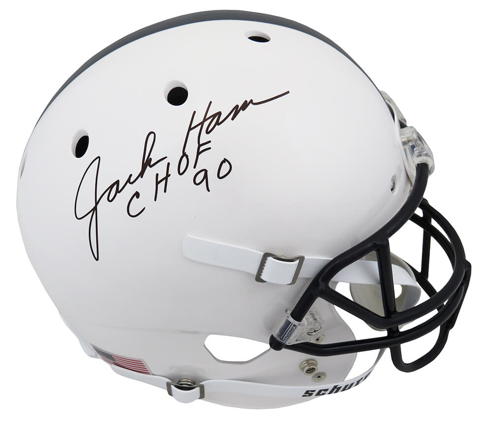 Jack Ham Signed Penn State Nittany Lions Schutt Full Size Replica Helmet w/CHOF'90