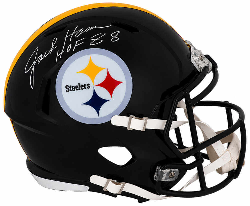Jack Ham Signed Steelers Riddell Full Size Speed Replica Helmet w/HOF'88