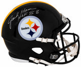 Jack Ham Signed Steelers Riddell Full Size Speed Replica Helmet w/HOF'88