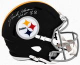 Jack Ham Signed Pittsburgh Steelers Throwback Riddell Full Size Speed Replica Helmet w/HOF'88 - (In White)