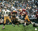 Chris Hanburger Signed Washington Football Team Action vs Saints 16x20 Photo