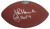 John Hannah Signed Wilson Limited Full Size NFL Football w/HOF'91