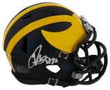 Jaylen Harrell Signed Michigan Wolverines Riddell Speed Mini Helmet