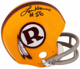 Len Hauss Signed Washington Yellow Throwback Riddell (VSR4) Mini Helmet