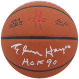 Elvin Hayes Signed Wilson Houston Rockets Logo NBA Basketball w/HOF'90