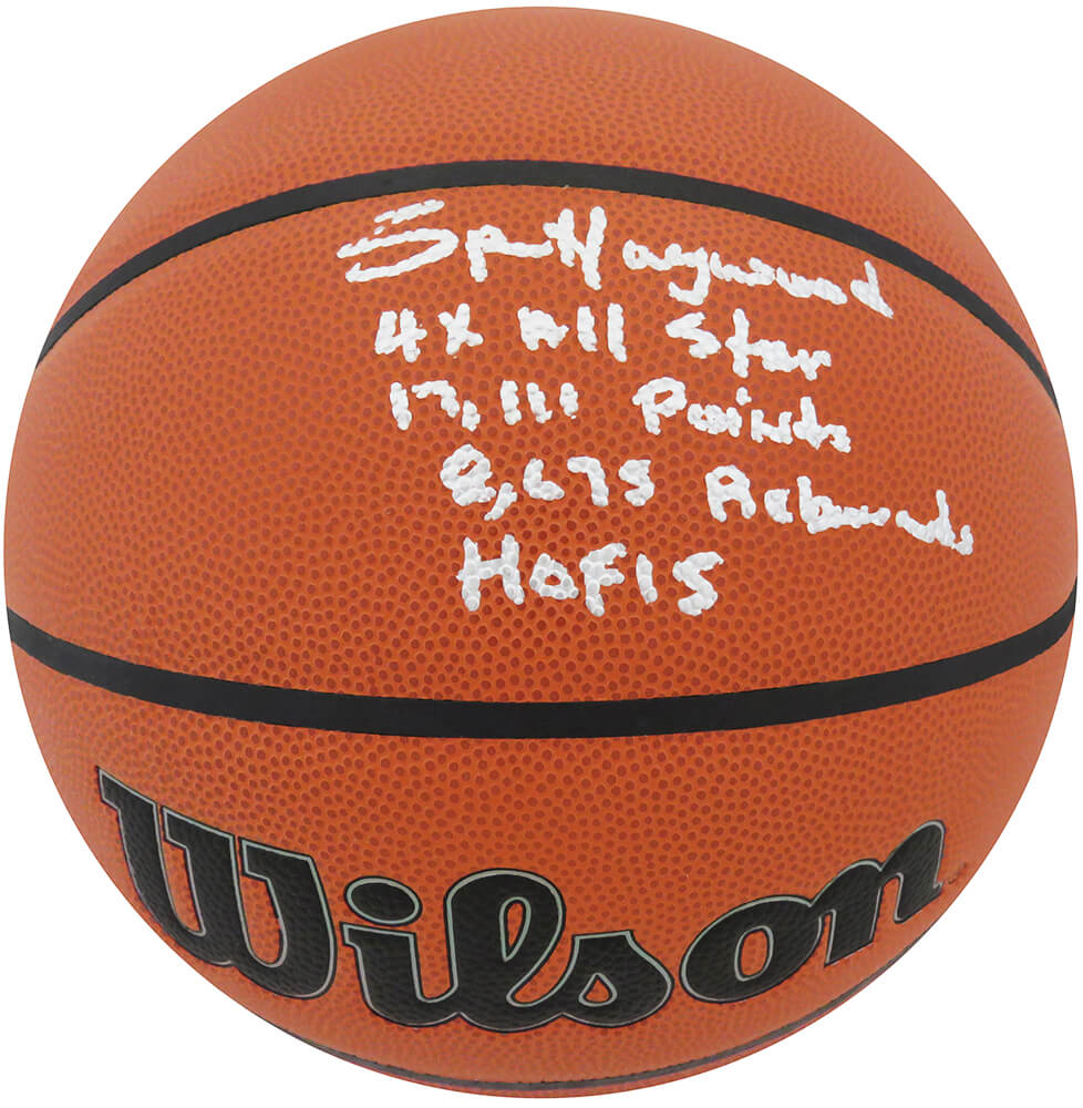 Spencer Haywood Signed Wilson NBA Indoor/Outdoor Basketball w/4 Inscriptions
