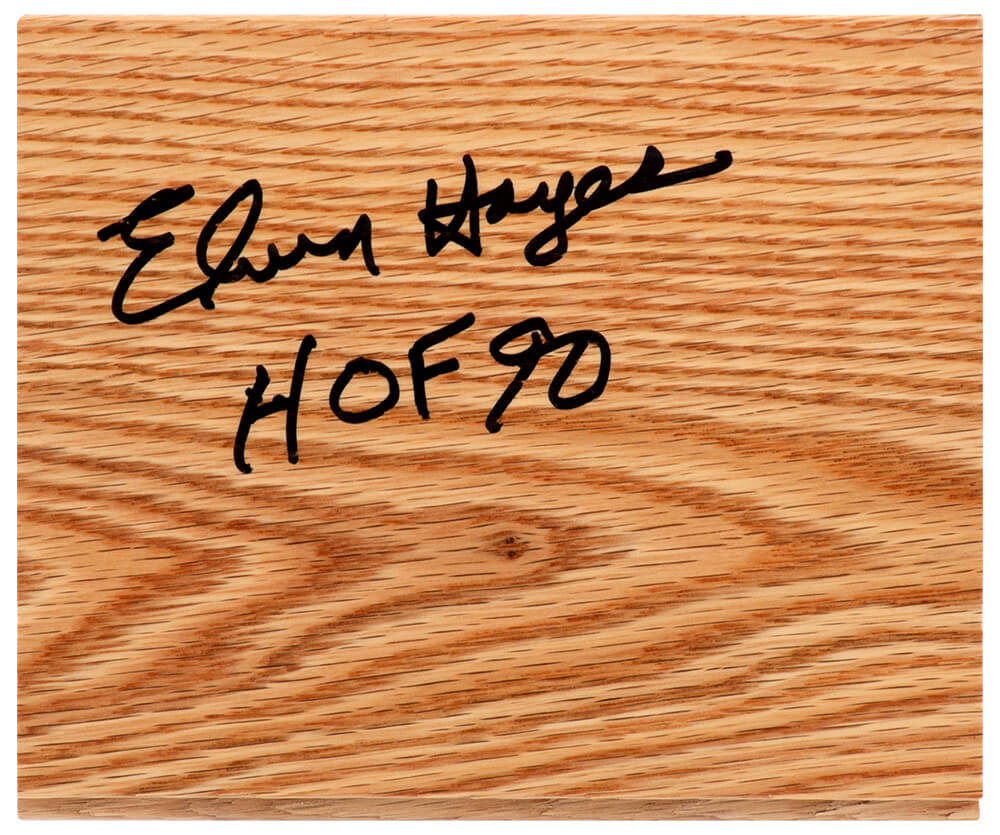 Elvin Hayes Signed 56 Floor Piece w/HOF'90