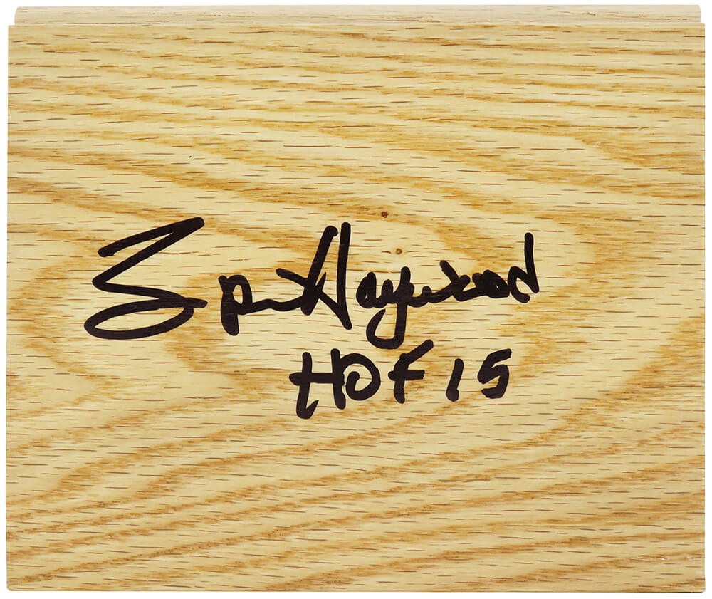 Spencer Haywood Signed 56 Floor Piece w/HOF'15