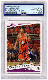 Luther Head Signed Houston Rockets 2005 Topps Rookie Basketball Trading Card #244 - (PSA Encapsulated)