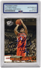 Luther Head Signed Illinois 2005 Press Pass Gold Rookie Basketball Card #G19 - (PSA Encapsulated)