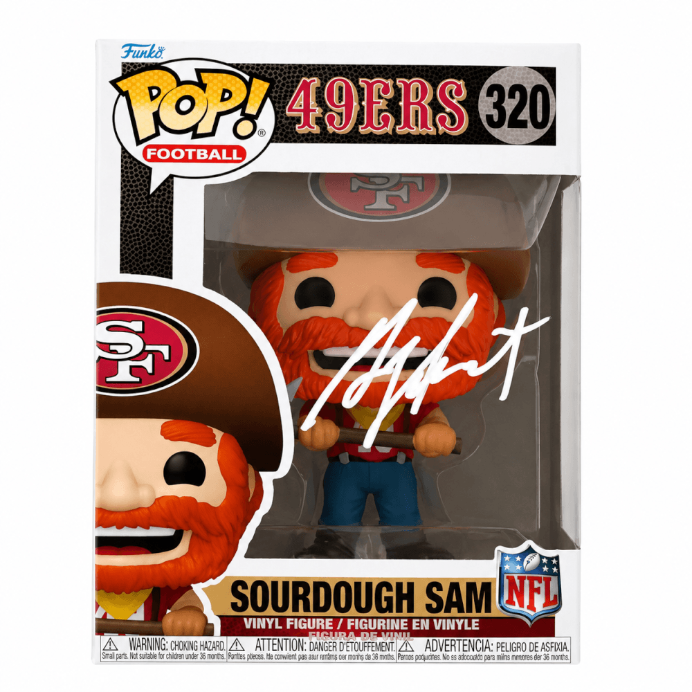 Garrison Hearst Signed San Francisco 49ers Sourdough Sam Mascot Funko Pop Doll #320