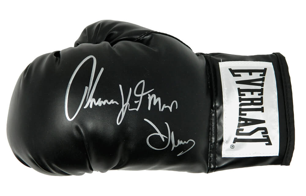 Thomas Hearns Signed Everlast Black Boxing Glove w/Hitman