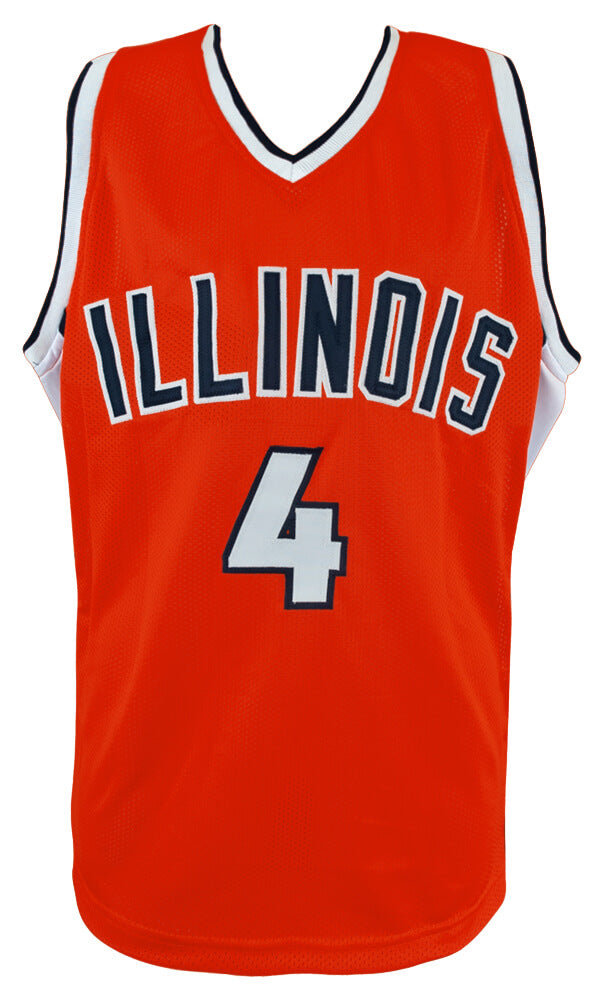 Luther Head Signed Orange Custom College Basketball Jersey w/2005 Final 4