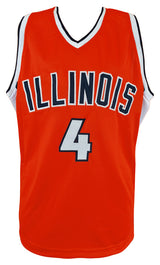 Luther Head Signed Orange Custom College Basketball Jersey w/2005 Final 4